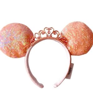 Disney Park ears crown pink headband